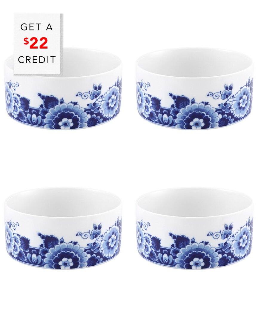 Shop Vista Alegre Blue Ming Cereal Bowls (set Of 4) With $22 Credit