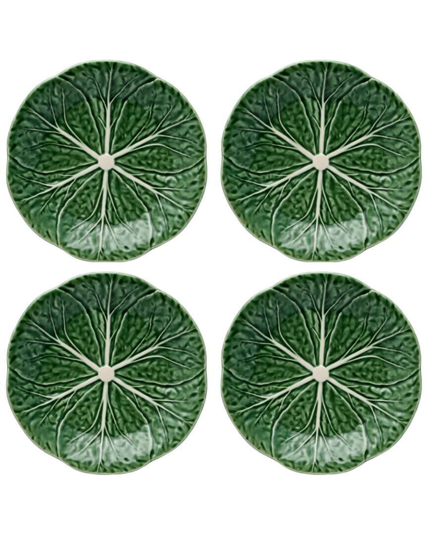 Shop Bordallo Pinhiero Cabbage Green Dessert Plates (set Of 4)