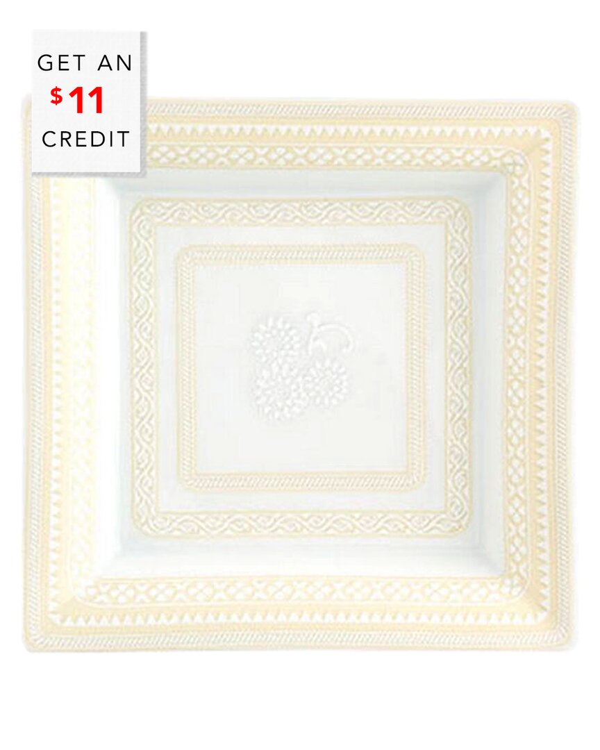 Vista Alegre Ivory Large Square Tray With $11 Credit In Ivory