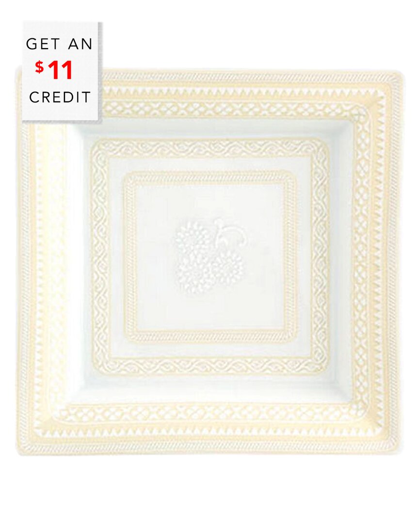 Vista Alegre Ivory Large Square Tray With $9 Credit In White