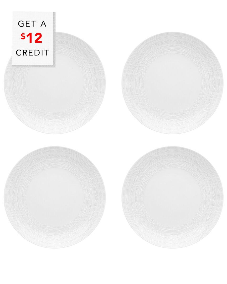 Vista Alegre Mar Dessert Plates (set Of 4) With $12 Credit In White