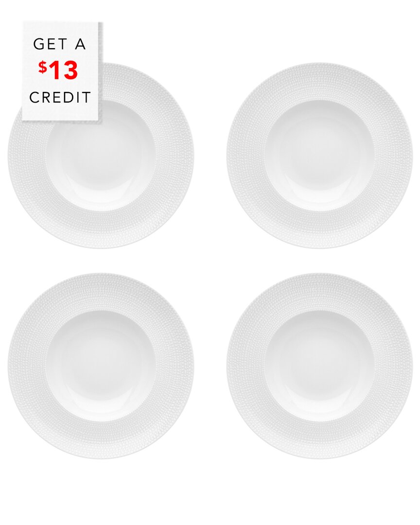 Vista Alegre Mar Soup Plates (set Of 4) With $13 Credit In White