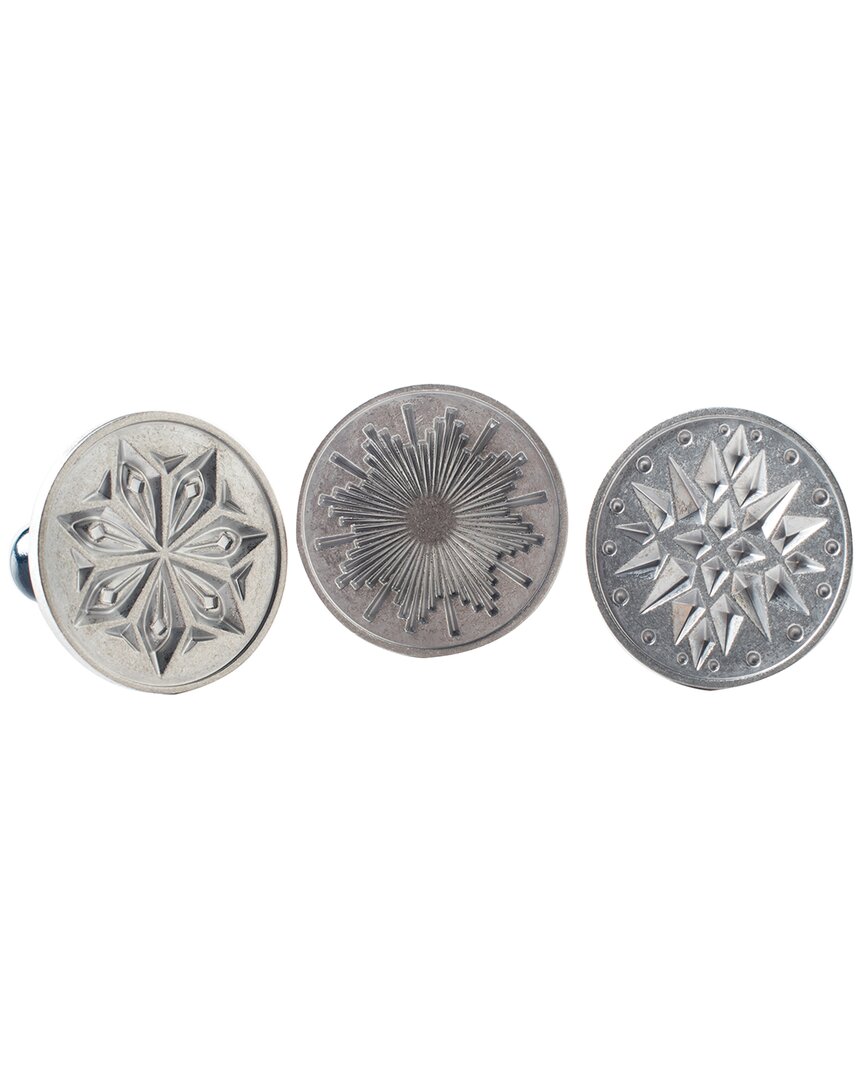 Nordic Ware Starry Night Heirloom Cookie Stamps In Silver