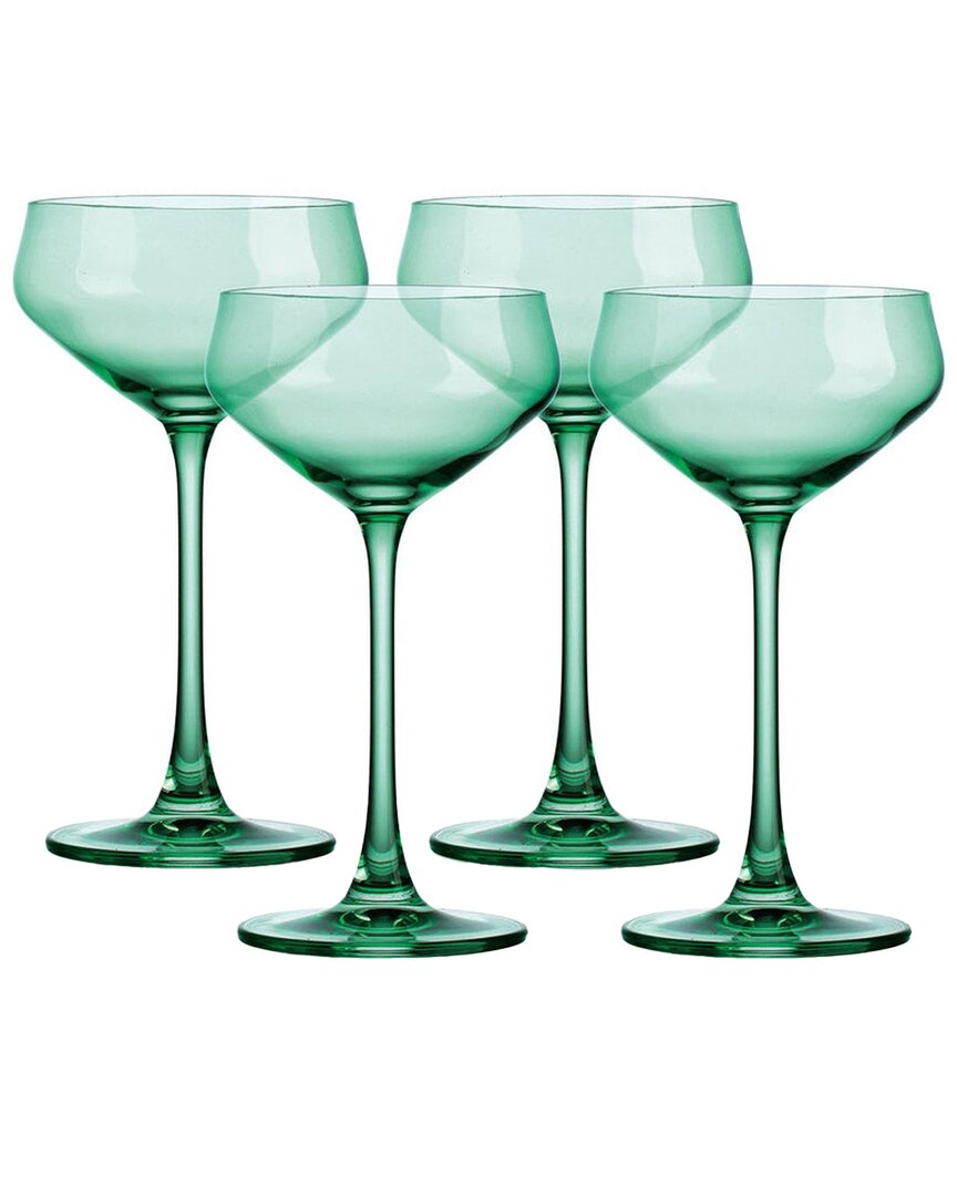 Godinger Set Of 4 Sheer Champagne Coupes