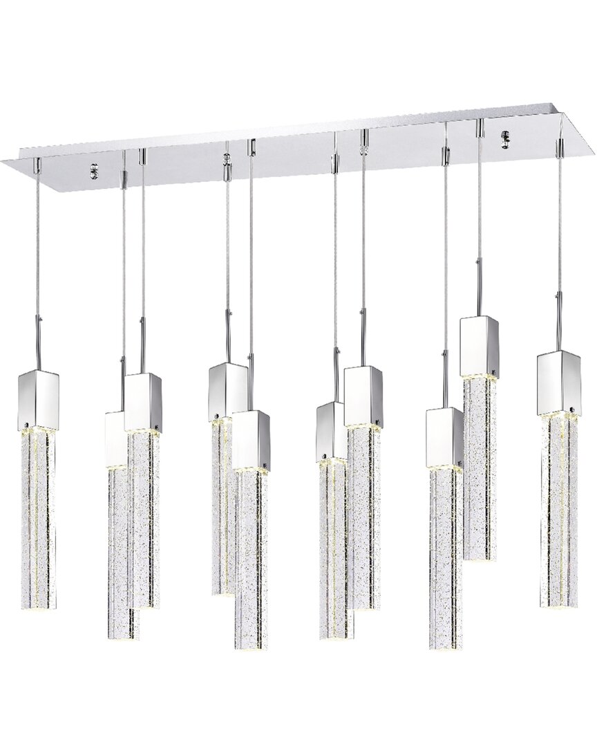 Finesse Decor Sparkling Night Chandelier In Silver