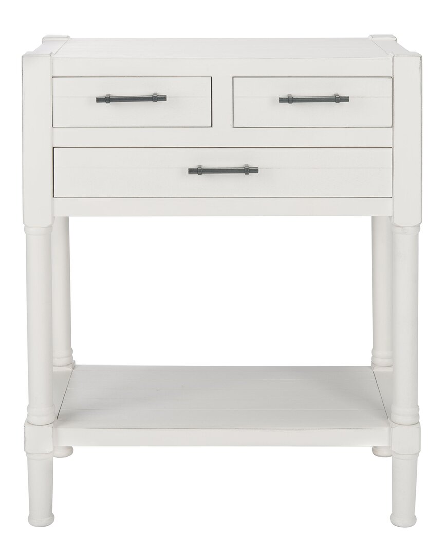 Safavieh Couture Filbert 3-drawer Console Table In White