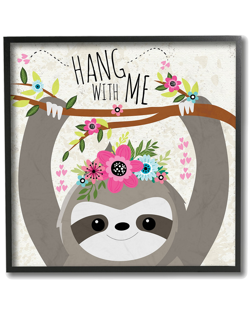 Stupell The Kids Room By  Hang With Me Sloth In Multi