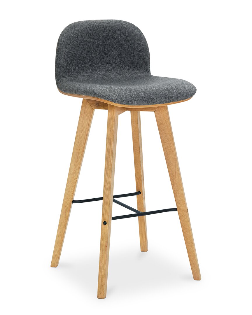 Moe's Home Collection Napoli Bar Stool In Grey