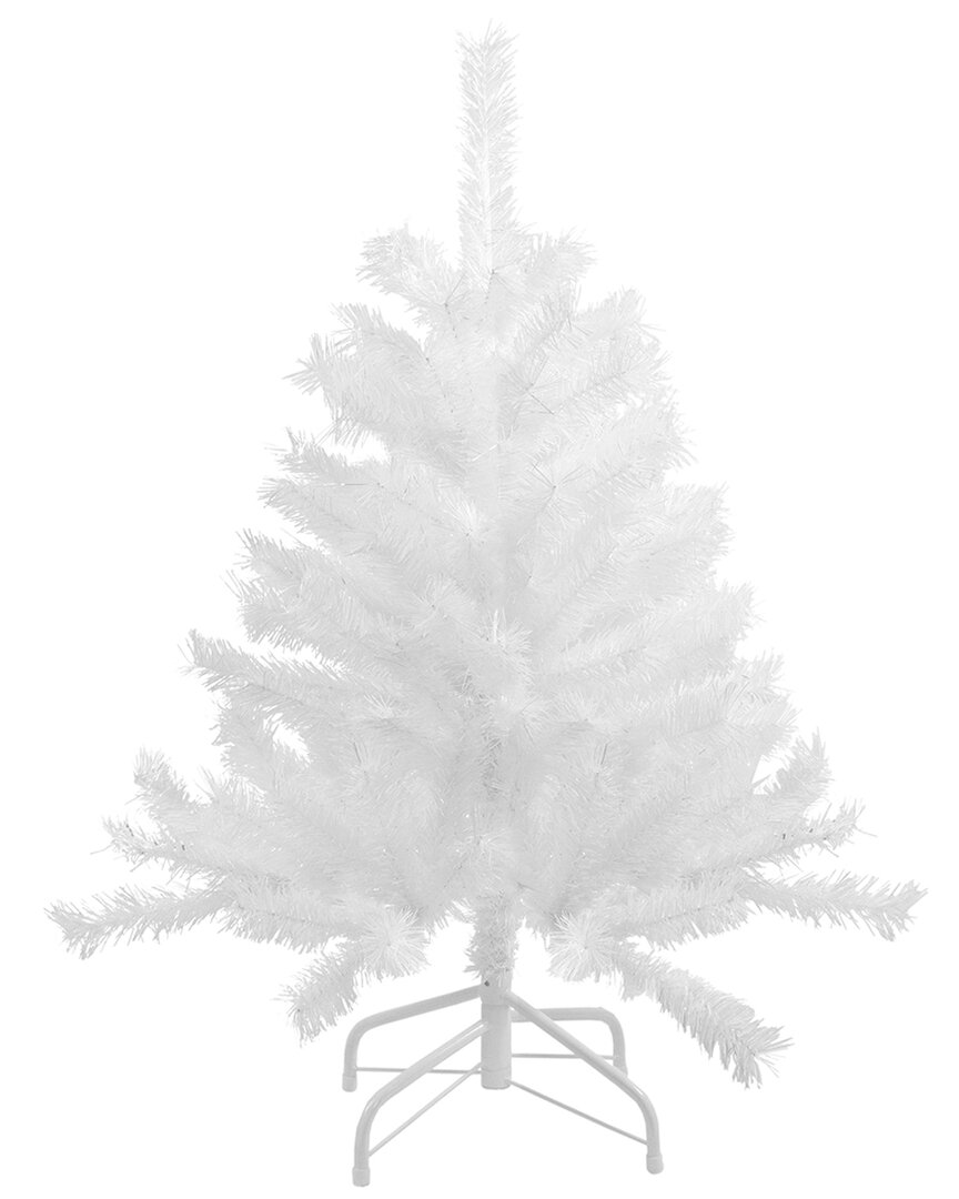 NORTHLIGHT NORTHLIGHT 3FT ICY WHITE IRIDESCENT SPRUCE ARTIFICIAL CHRISTMAS TREE