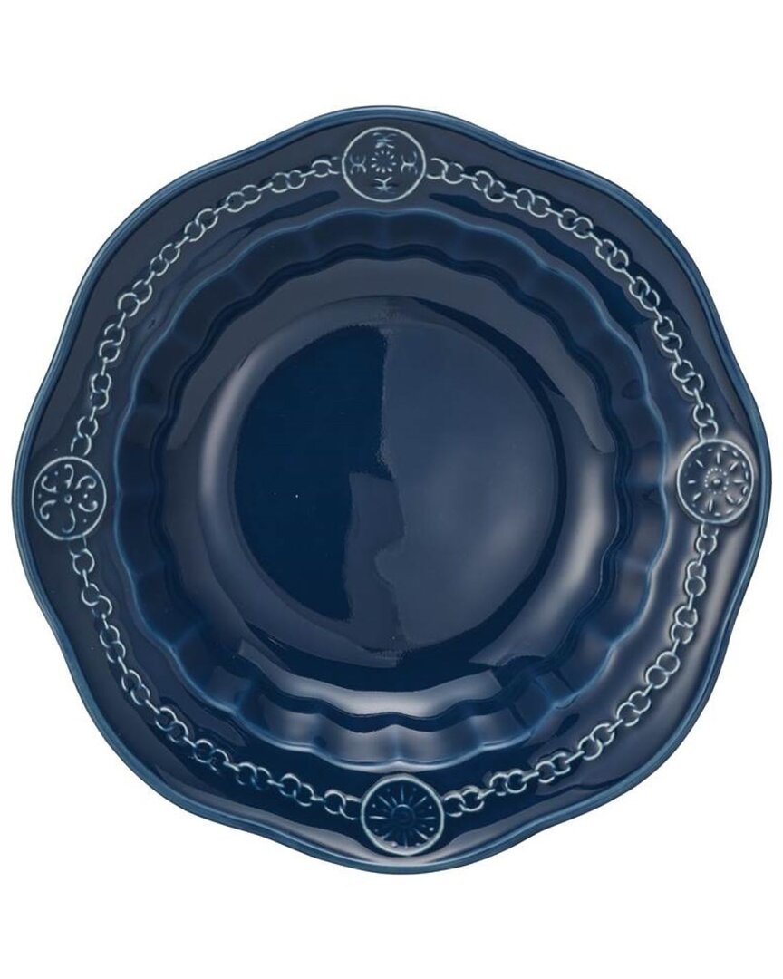 Skyros Designs Villa Beleza Rim Soup Bowl In Blue
