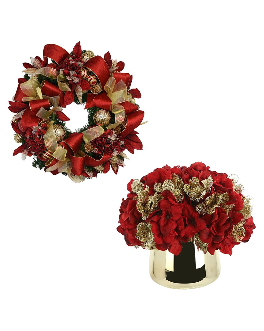 Creative Displays Red & Gold Christmas Bundle In Red