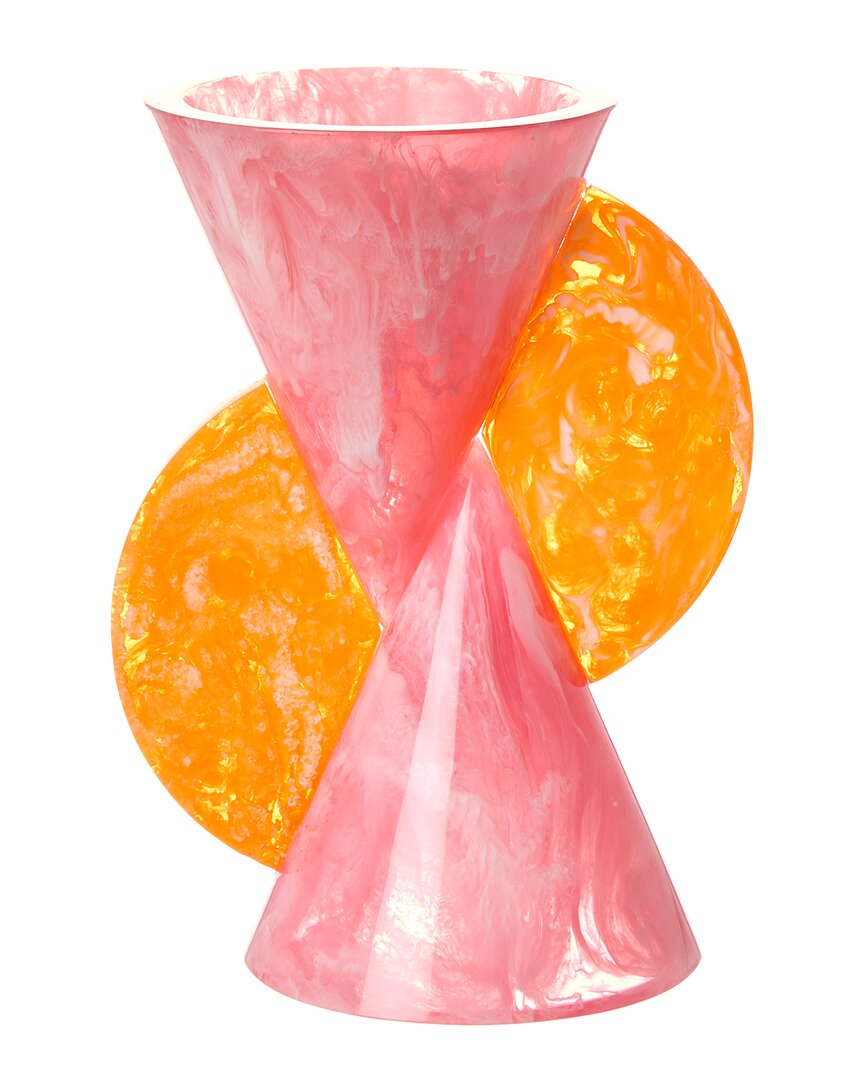 Jonathan Adler Pink Mustique Cone Vase In Pink