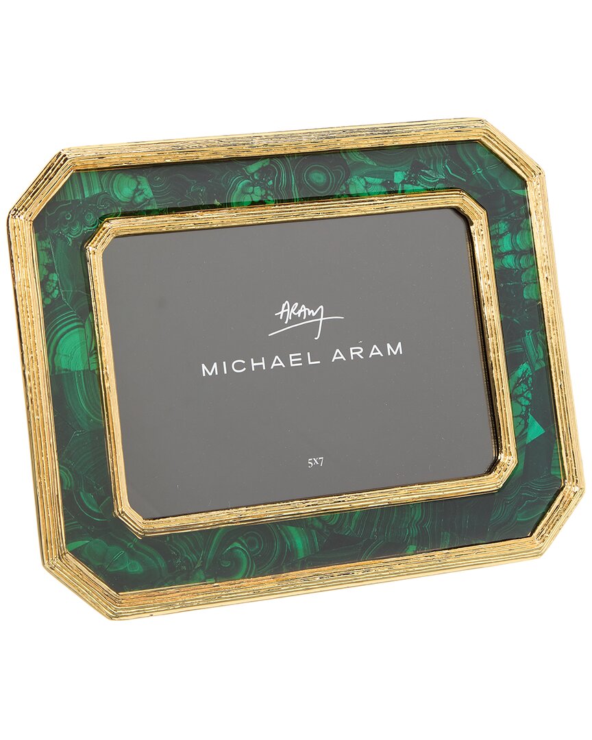 Michael Aram Malachite Geometric Picture Frame In Green
