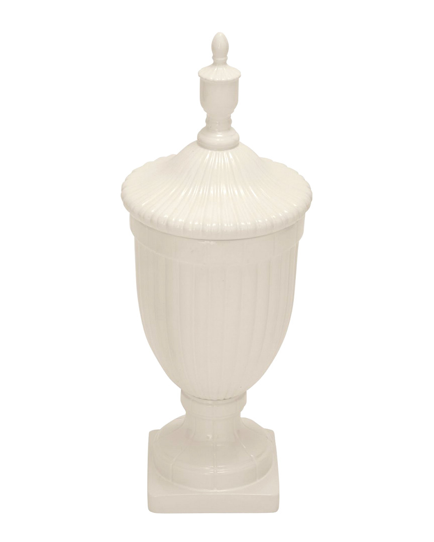 Peyton Lane Updated Traditional Ceramic White Urn