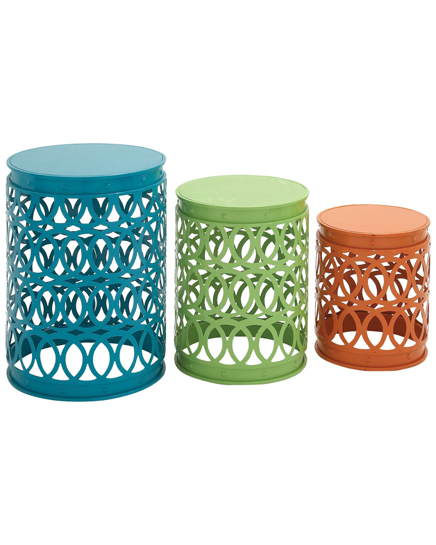 Peyton Lane Set Of 3 Metal Accent Tables