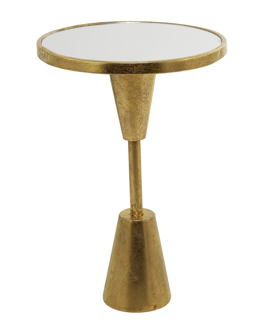 Peyton Lane Gold Contemporary Metal Accent Table In Gold