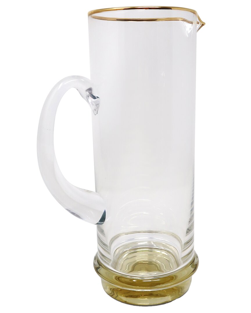Vivience Pitcher With Base & Rim Detail