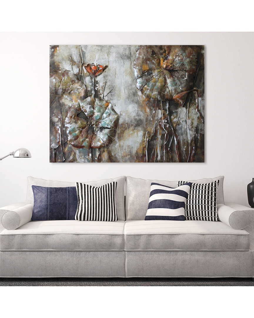 Empire Art Direct Water Lilly Pads 1 Metal Artwork