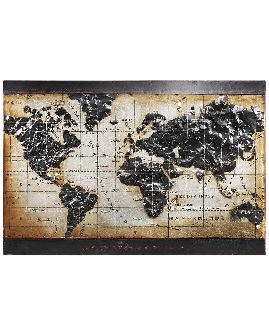 Empire Art Direct World Map 2 Metal Artwork