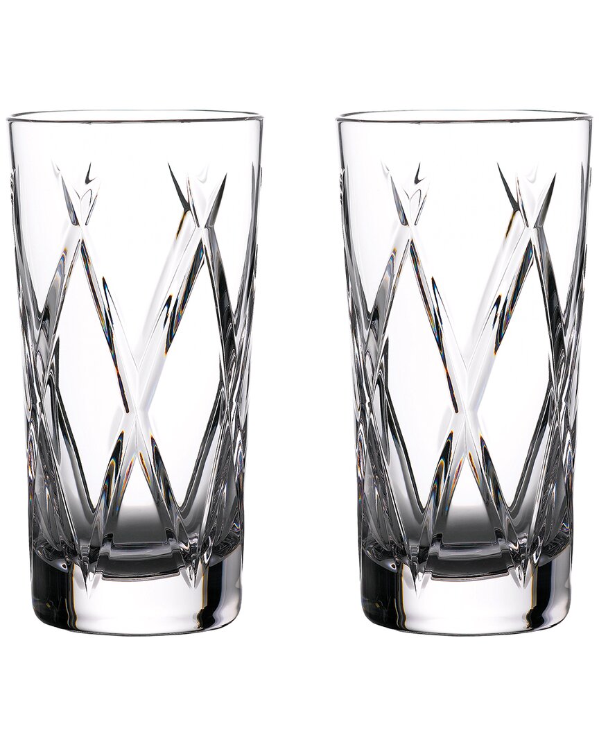 Waterford Gin Journeys Hiball Olann Crystal Shot Glasses Set Of Two