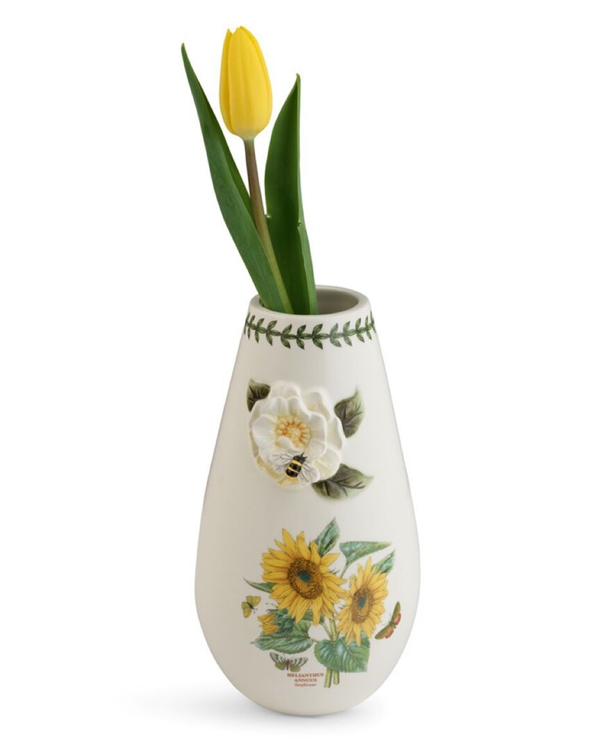 Shop Portmeirion Botanic Garden Bouqet Sunflower Small Vase In White