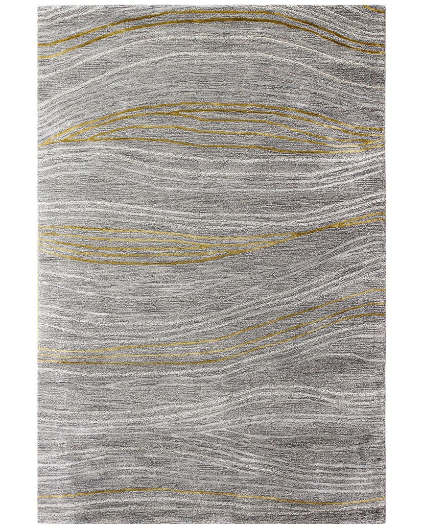 Bashian Rugs Bashian Greenwich Contemporary Wool -blend Rug In Grey