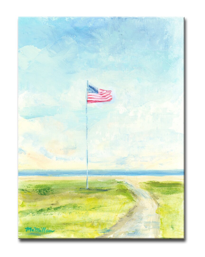 Ready2hangart Meet You At The Flag Wrapped Canvas Wall Art By Leslie Owens