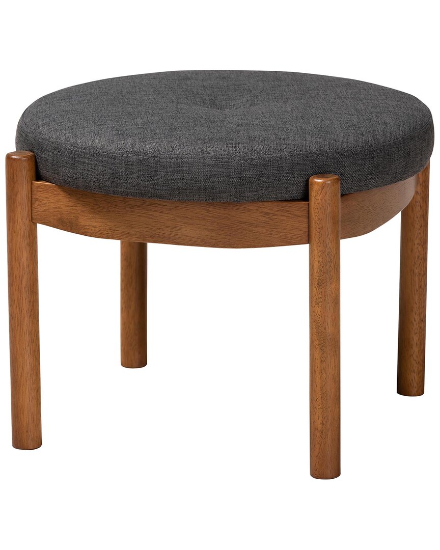 Baxton Studio Iliana Japandi Ottoman Footstool