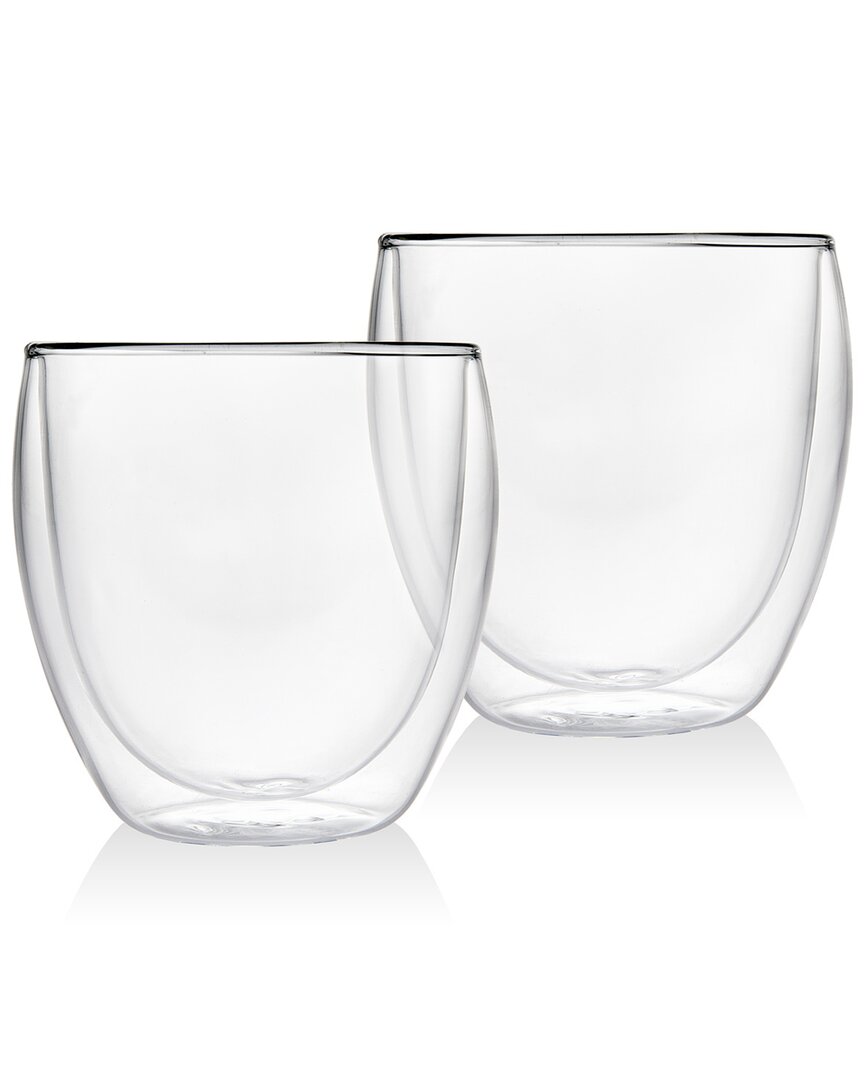 Godinger Double Walled Espresso Cups, Set Of 2 In Clear