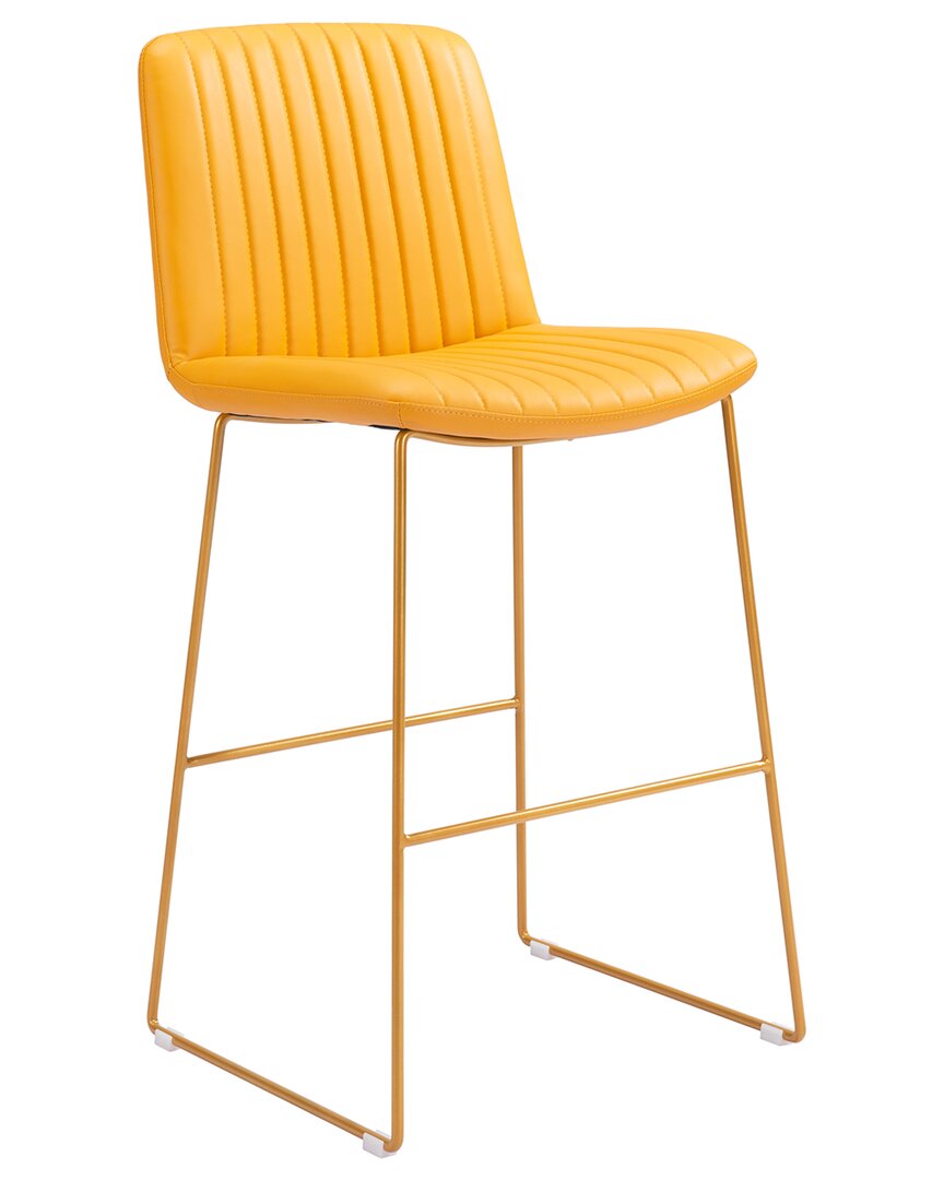 Zuo Modern Mode Bar Chair In Yellow