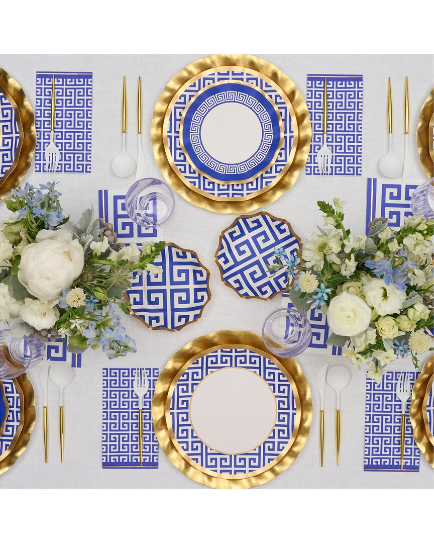 Sophistiplate Greek Key 88 Pc Table Setting - Service For 16 In Multi