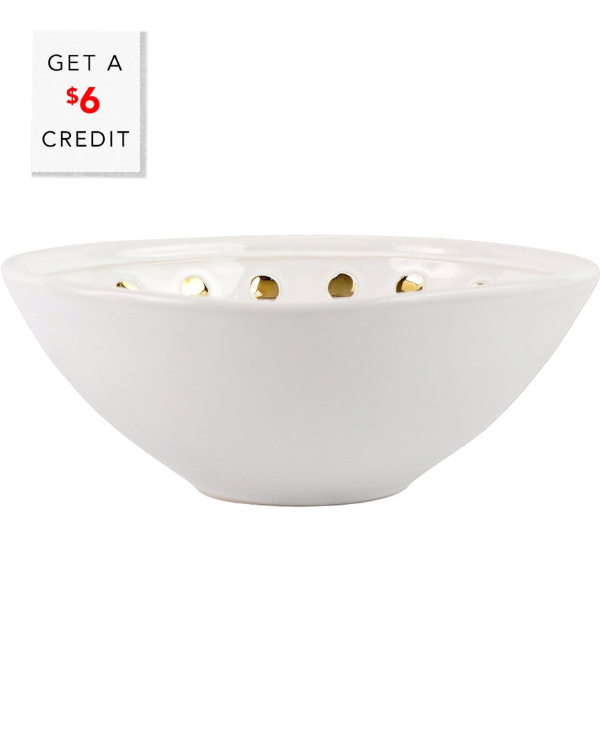 Vietri Medici Gold Cereal Bowl With $6 Credit