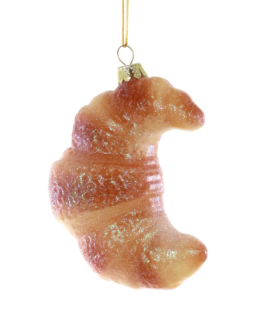 Cody Foster & Co. Croissant Ornament In Brown
