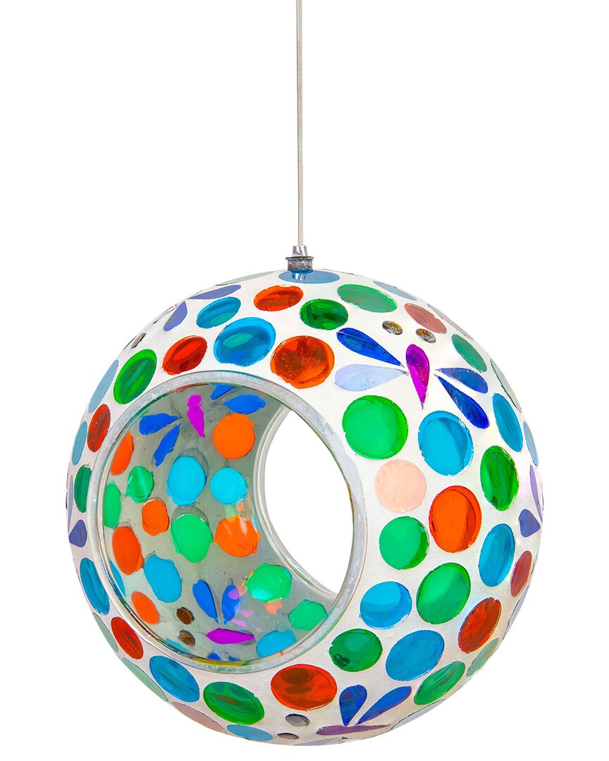 Sunnydaze Dragonfly Dreams Outdoor Hanging Fly-through Bird Feeder In Multi