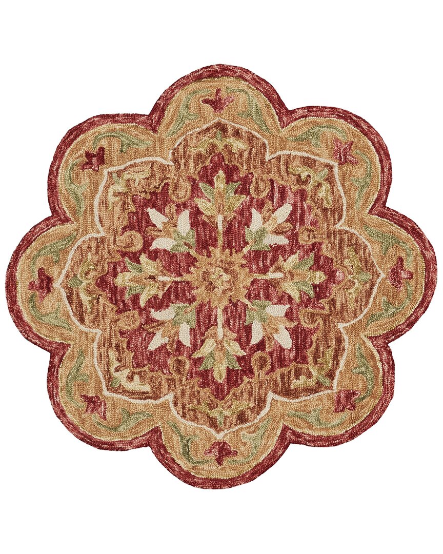 Lr Home Sinuous Farmhouse Rug In Red