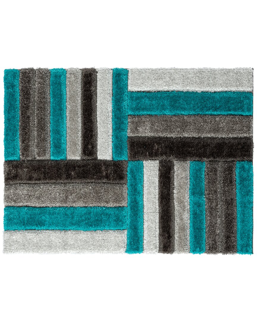 Luxe Weavers Discontinued  Lantanas Modern Rug In Turquoise
