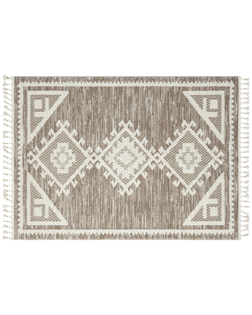 Luxe Weavers Discontinued  Ibiza Southwestern Rug In Brown