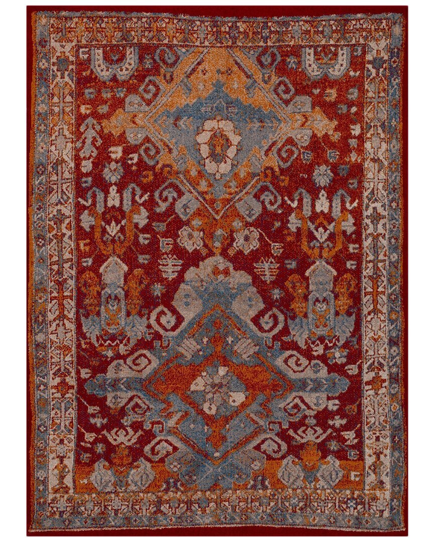 Luxe Weavers Discontinued  Incas Moroccan Rug In Red