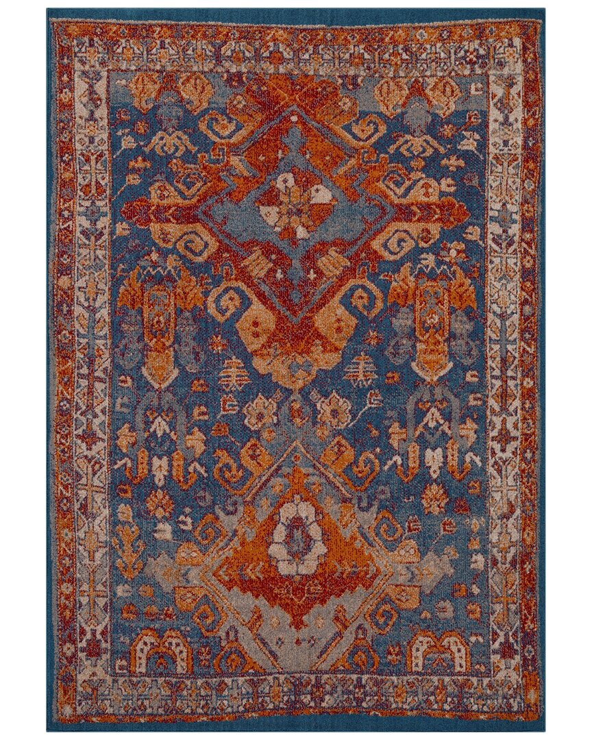 Luxe Weavers Discontinued  Incas Moroccan Rug In Blue