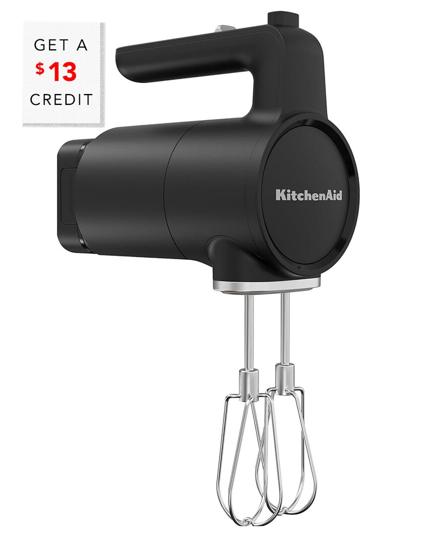 Kitchenaid Go Cordless Hand Mixer, Khmr762 In Black
