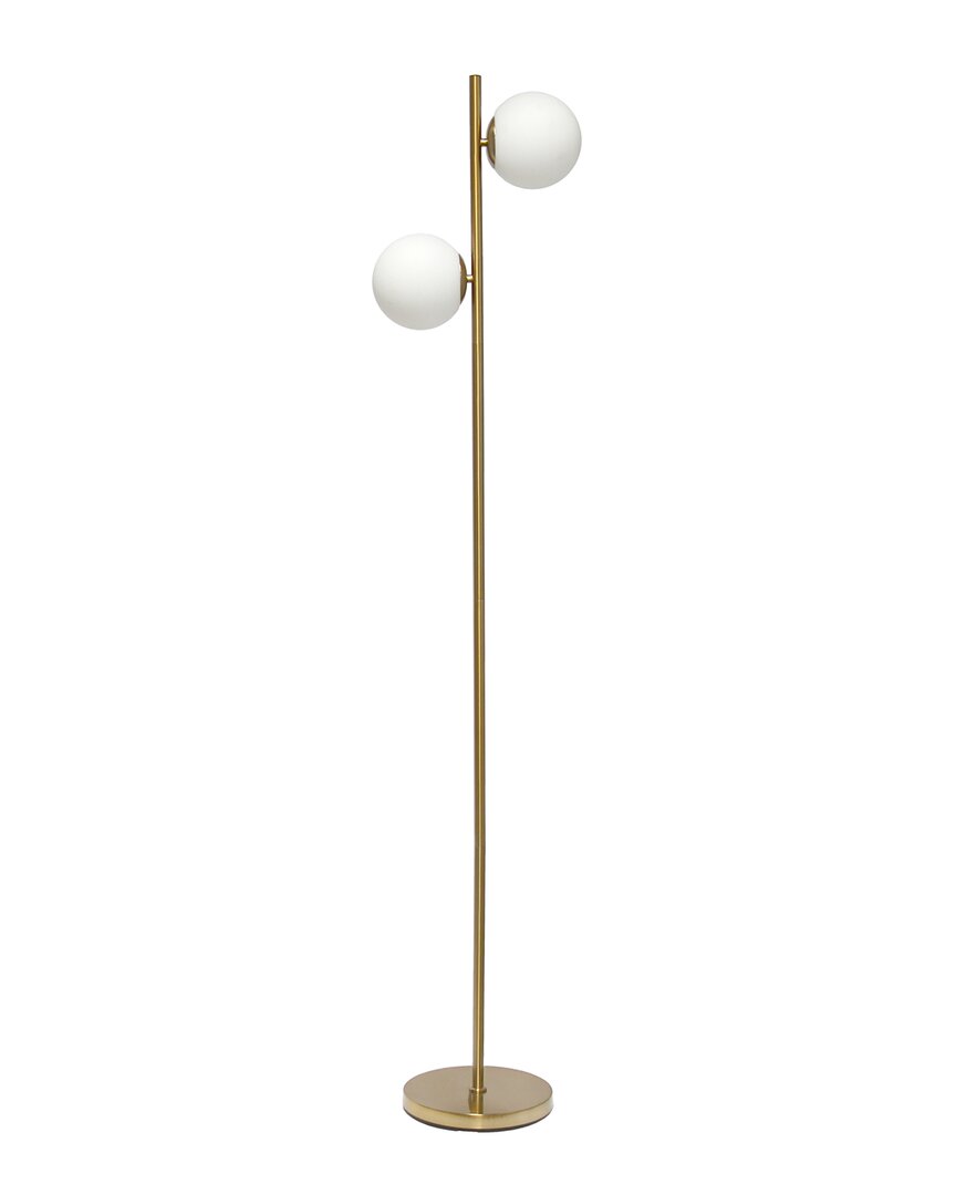 Lalia Home Simple Designs 66 Tall Mid Century Modern Standing Tree Floor Lamp In Gold