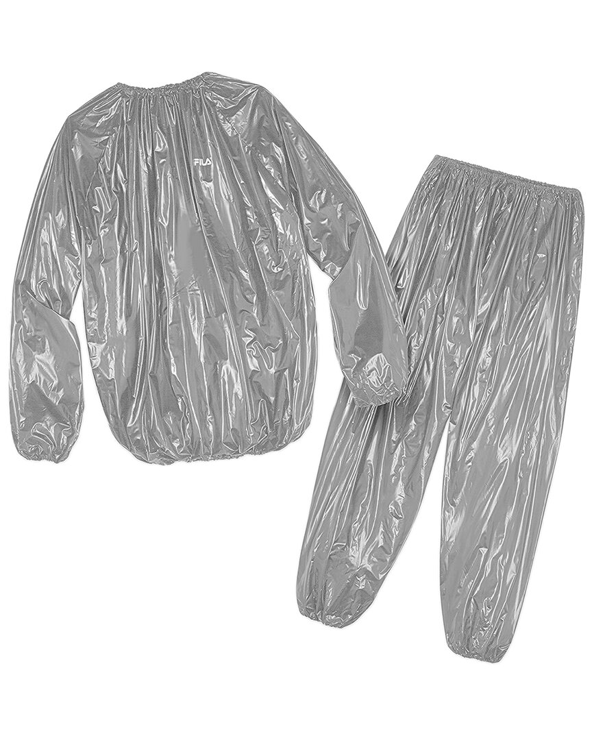 Evertone 2pc Unisex Neoprene Sauna Workout Burning Fat Set In Silver