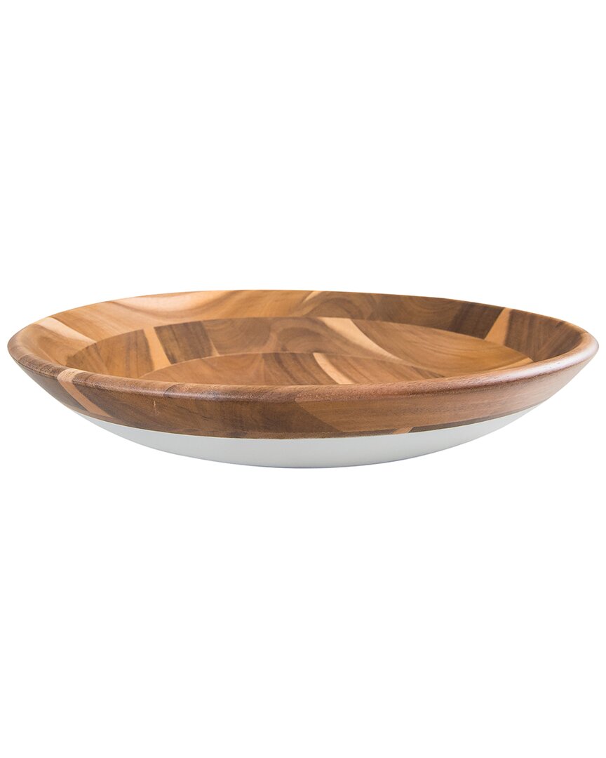 Lipper International Small Acacia Bowl With Lacquer Bottom