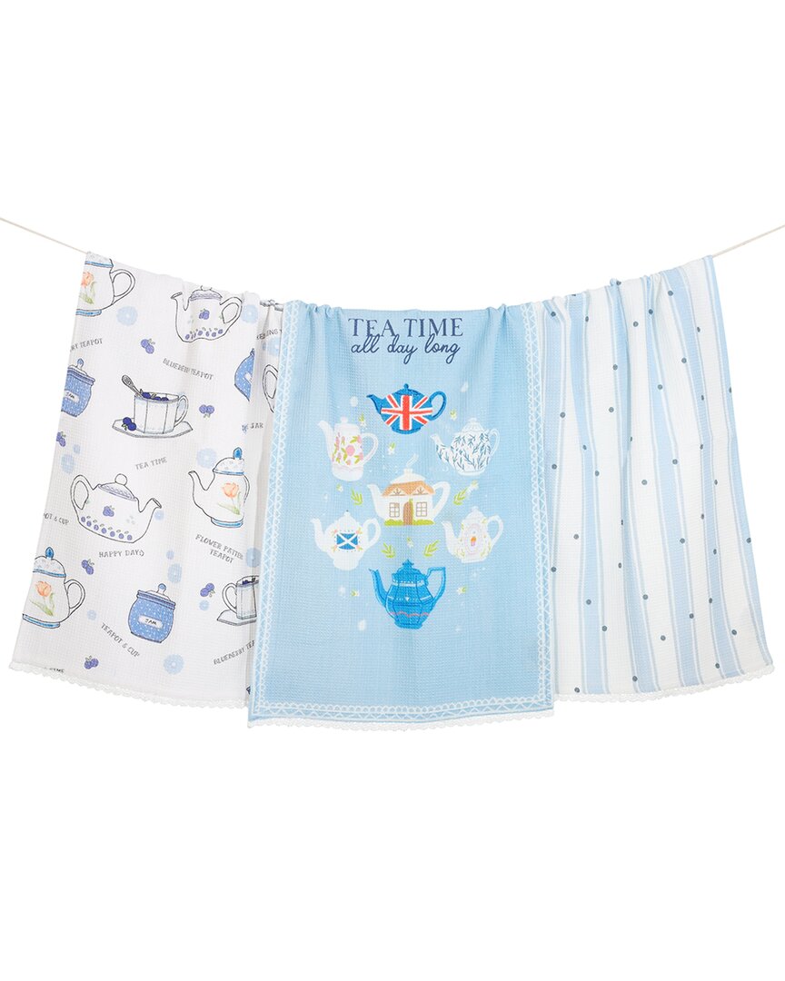 Tiramisu English Tea Time Cottage Kitchen Towel Set