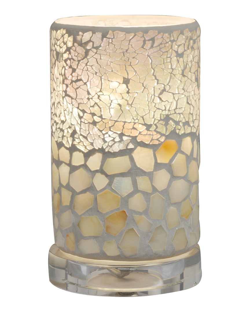 Shop Dale Tiffany Alps Mosaic Accent Lamp In Amber