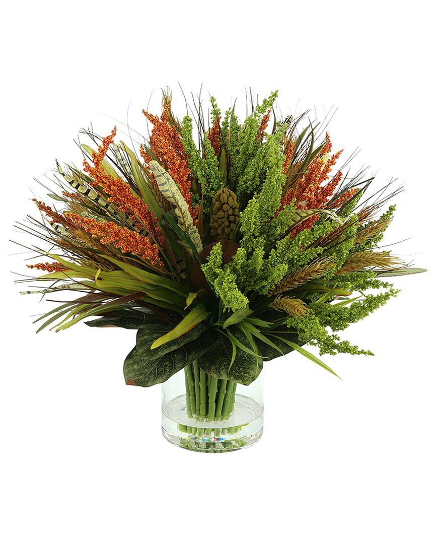Creative Displays Modern Fall Arrangement With Orange Heather In Orange