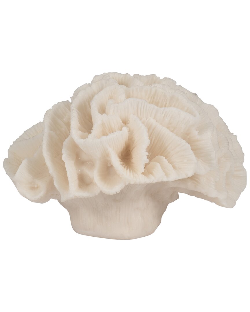 Sagebrook Home 6in Petal Accent In Ivory