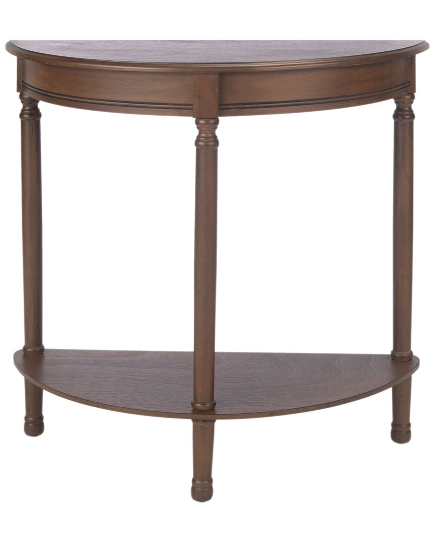 Safavieh Tinsley Half Round Console Table In Brown