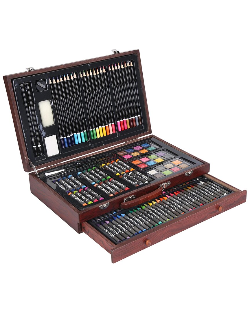 Fresh Fab Finds 140pc Professional Art Kit In Brown