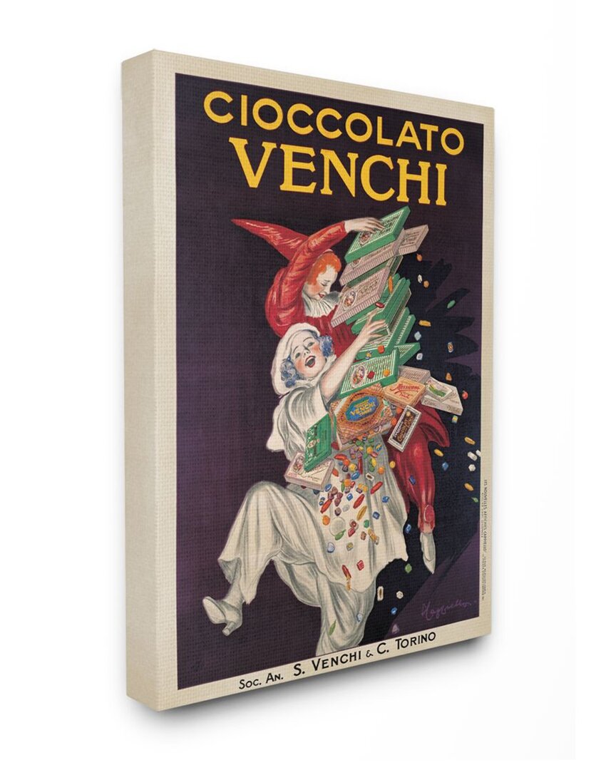 Stupell Cioccolato Venchi Vintage Poster Candy Design Wall Art